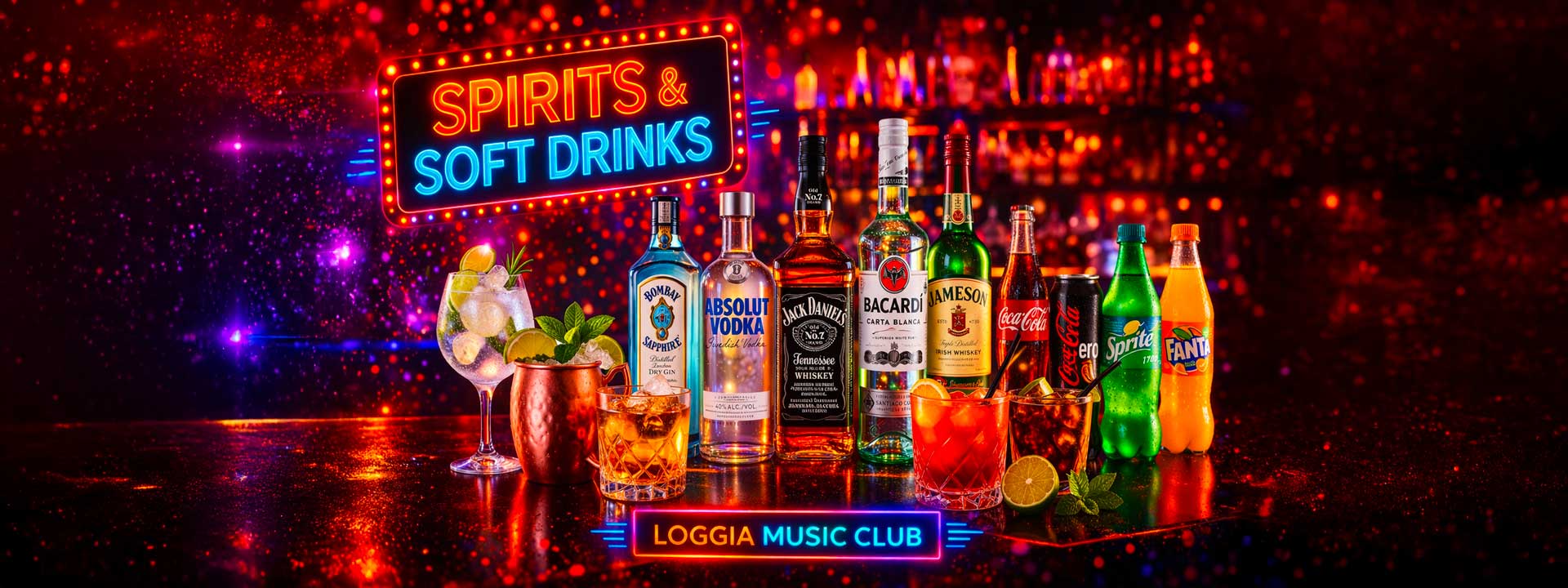 Spirits & Soft Drinks
